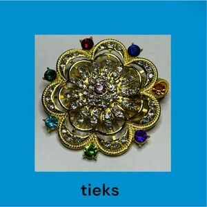 Tieks Gold and Multicolor Topper